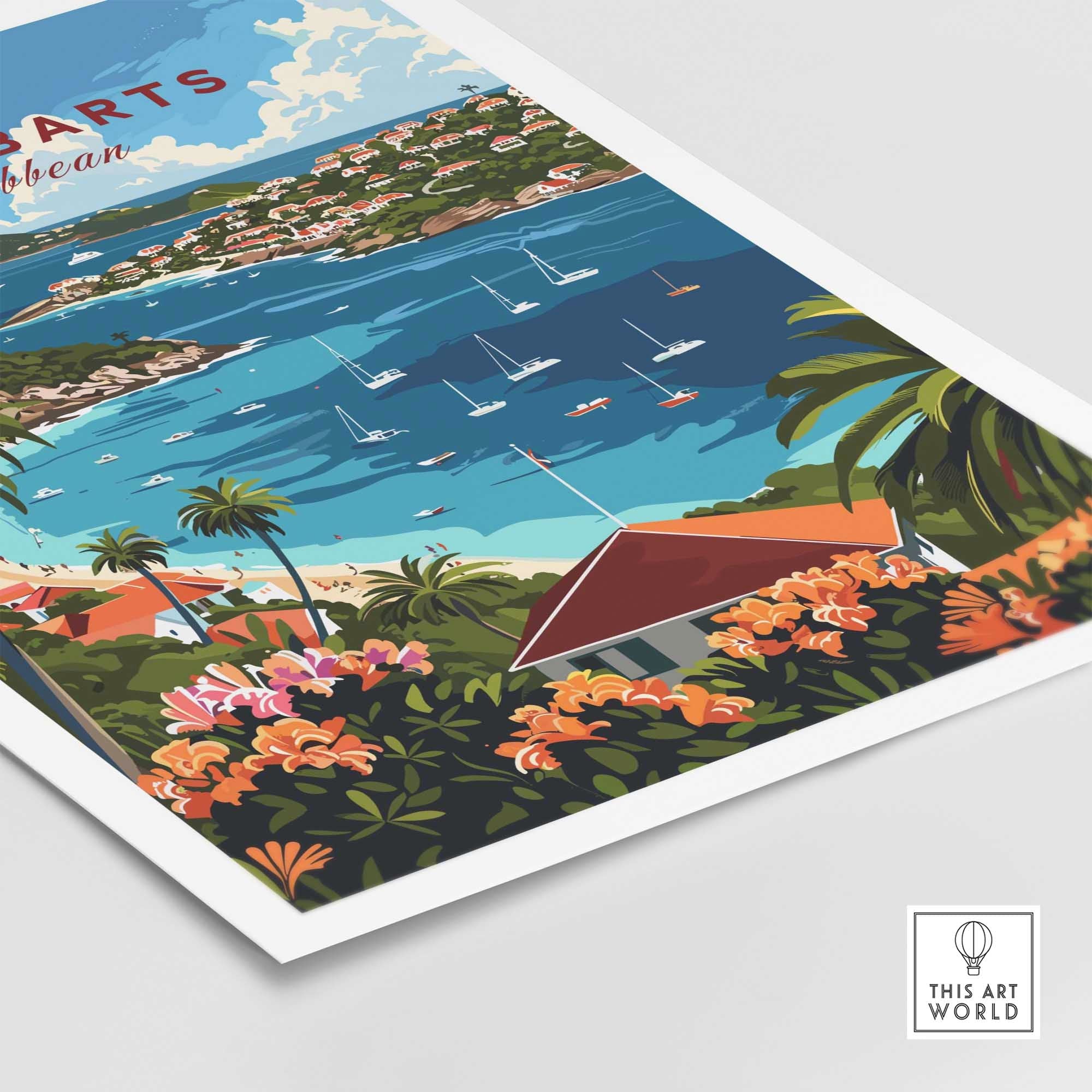 St. Barts Travel Print-This Art World