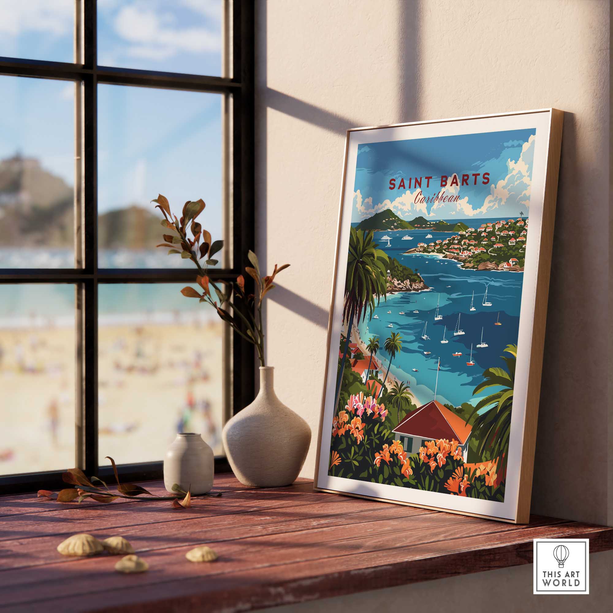 St. Barts Travel Print-This Art World