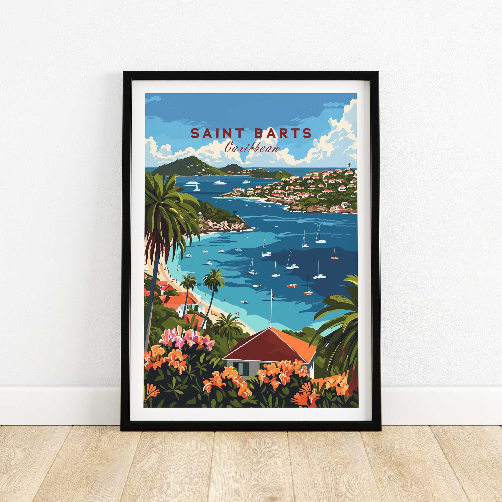 St. Barts Travel Print-This Art World