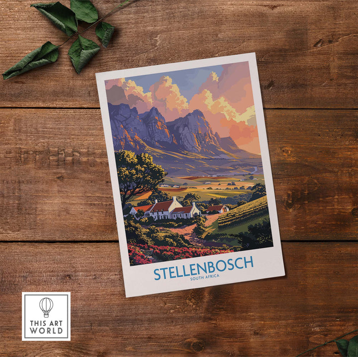 Stellenbosch Art Print view our best collection or travel posters and prints - ThisArtWorld