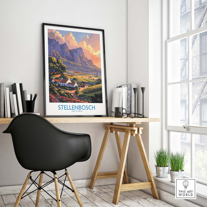 Stellenbosch Art Print view our best collection or travel posters and prints - ThisArtWorld