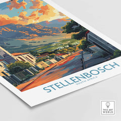 Stellenbosch Print view our best collection or travel posters and prints - ThisArtWorld