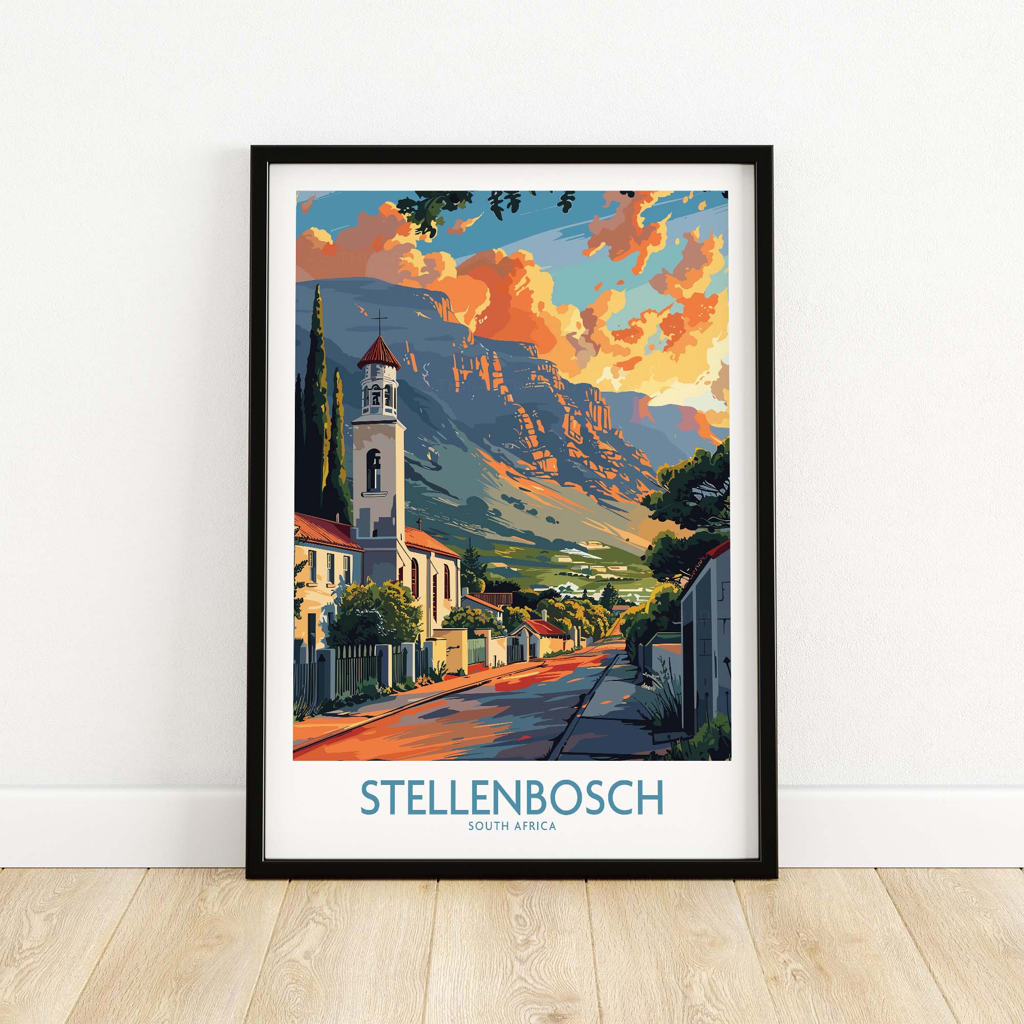Stellenbosch Print view our best collection or travel posters and prints - ThisArtWorld