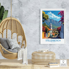 Stellenbosch Travel Print view our best collection or travel posters and prints - ThisArtWorld
