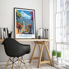 Stellenbosch Travel Print view our best collection or travel posters and prints - ThisArtWorld