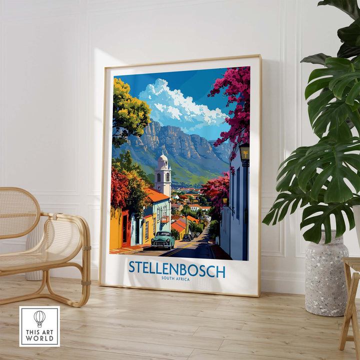 Stellenbosch Travel Print view our best collection or travel posters and prints - ThisArtWorld