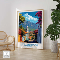 Stellenbosch Travel Print view our best collection or travel posters and prints - ThisArtWorld
