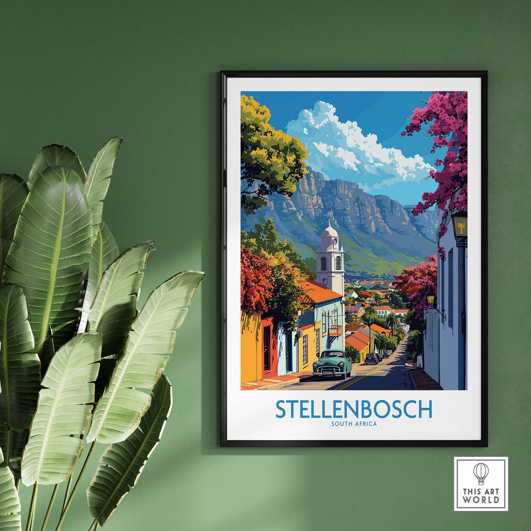 Stellenbosch Travel Print view our best collection or travel posters and prints - ThisArtWorld
