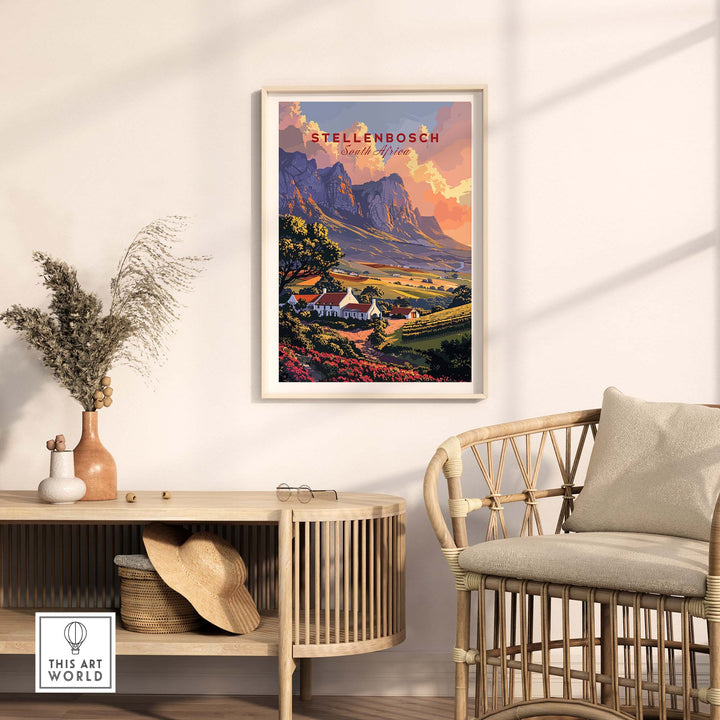 Stellenbosch Wall Art view our best collection or travel posters and prints - ThisArtWorld
