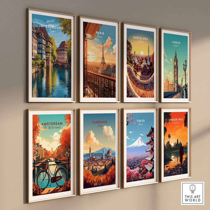 Strasbourg Print France Poster among other city art prints, showcasing picturesque architecture and culture.