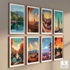 Summer Palace China Lake View Poster - Beijing Imperial Garden Wall Art showcased among other city posters.