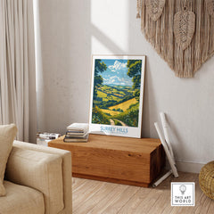 Surrey Hills Travel Poster - United Kingdom