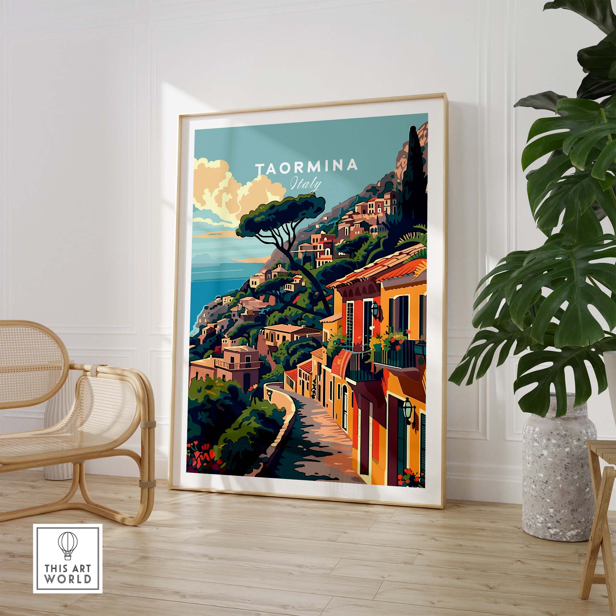 Taormina Travel Poster