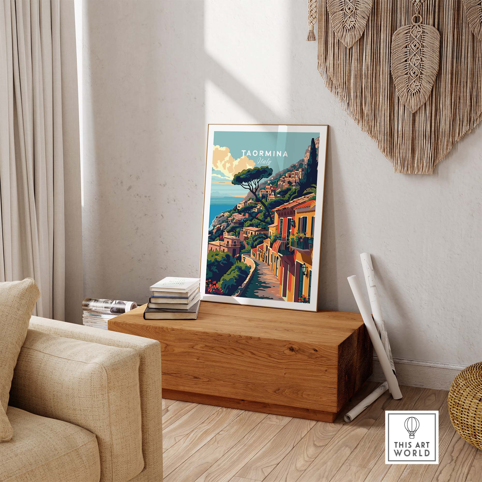 Taormina Travel Poster