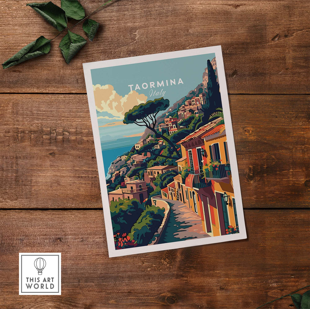 Taormina Travel Poster