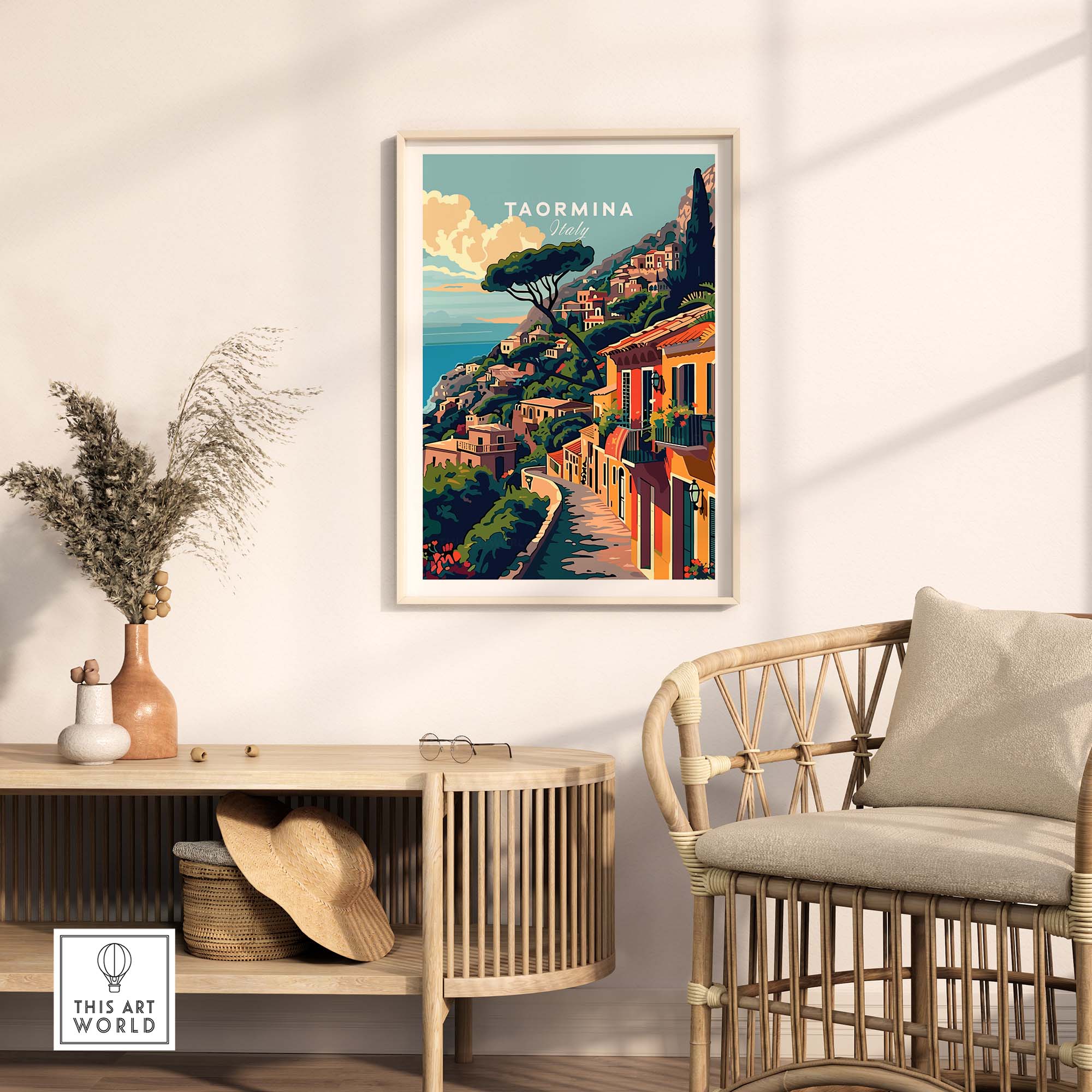 Taormina Travel Poster