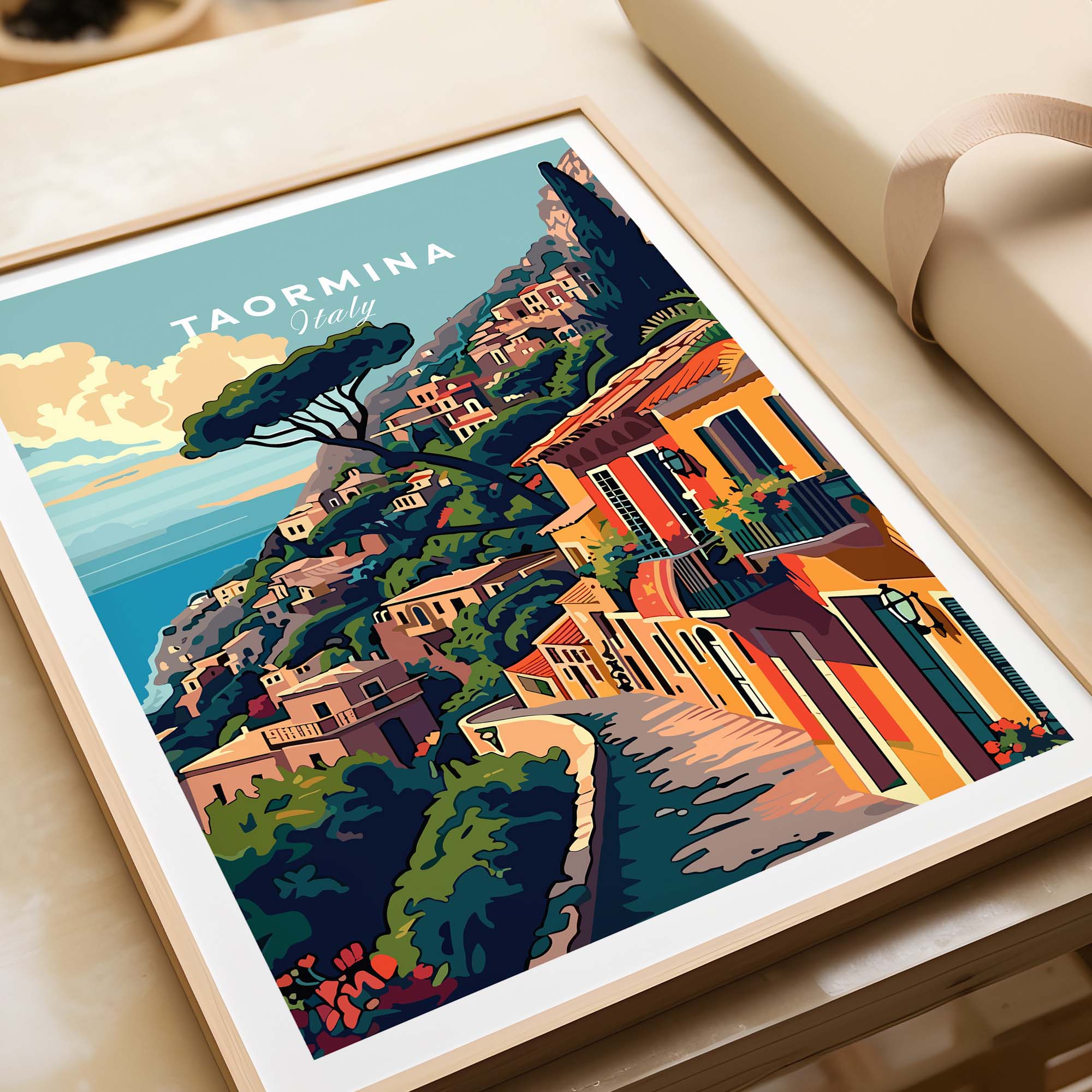 Taormina Travel Poster