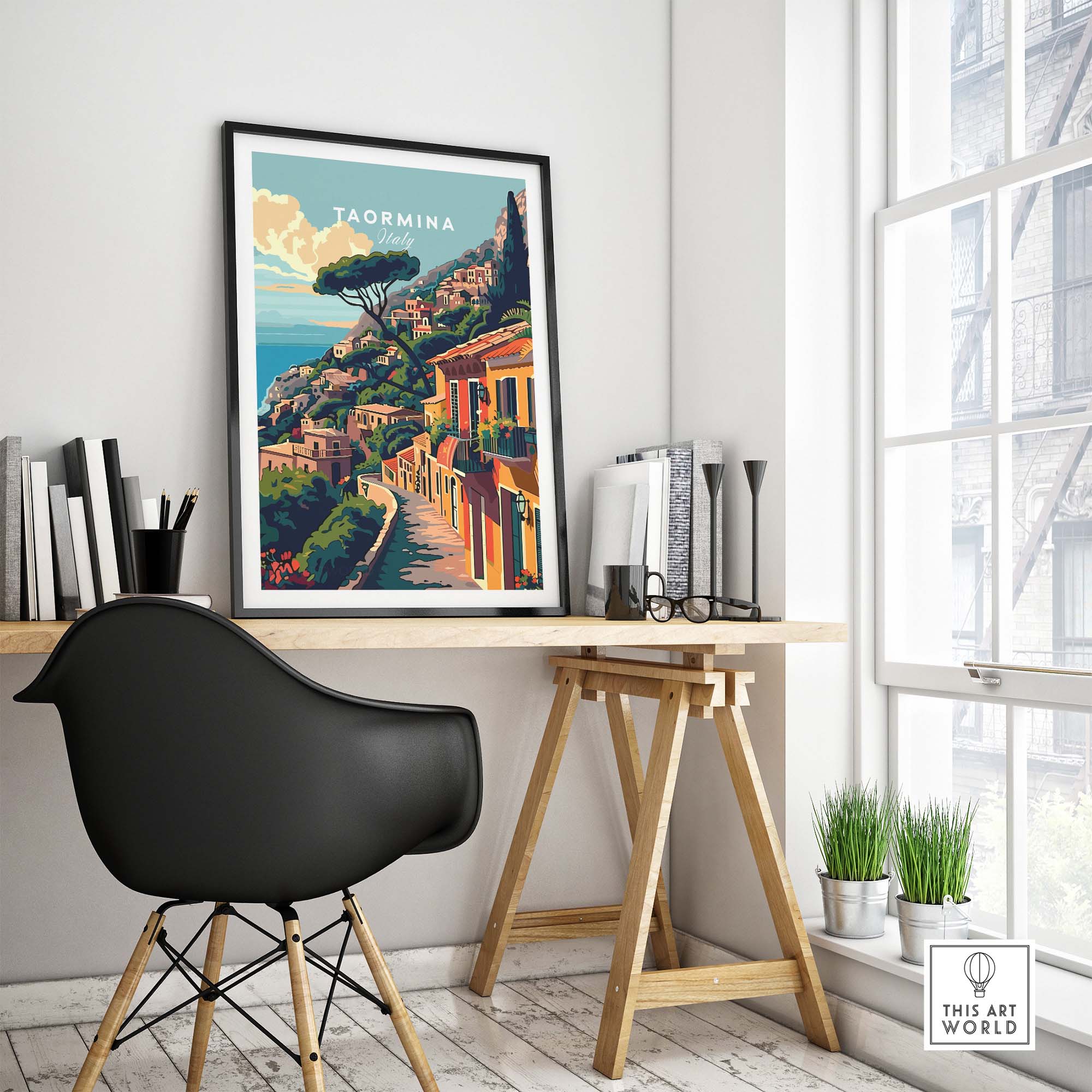 Taormina Travel Poster