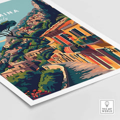 Taormina Travel Poster