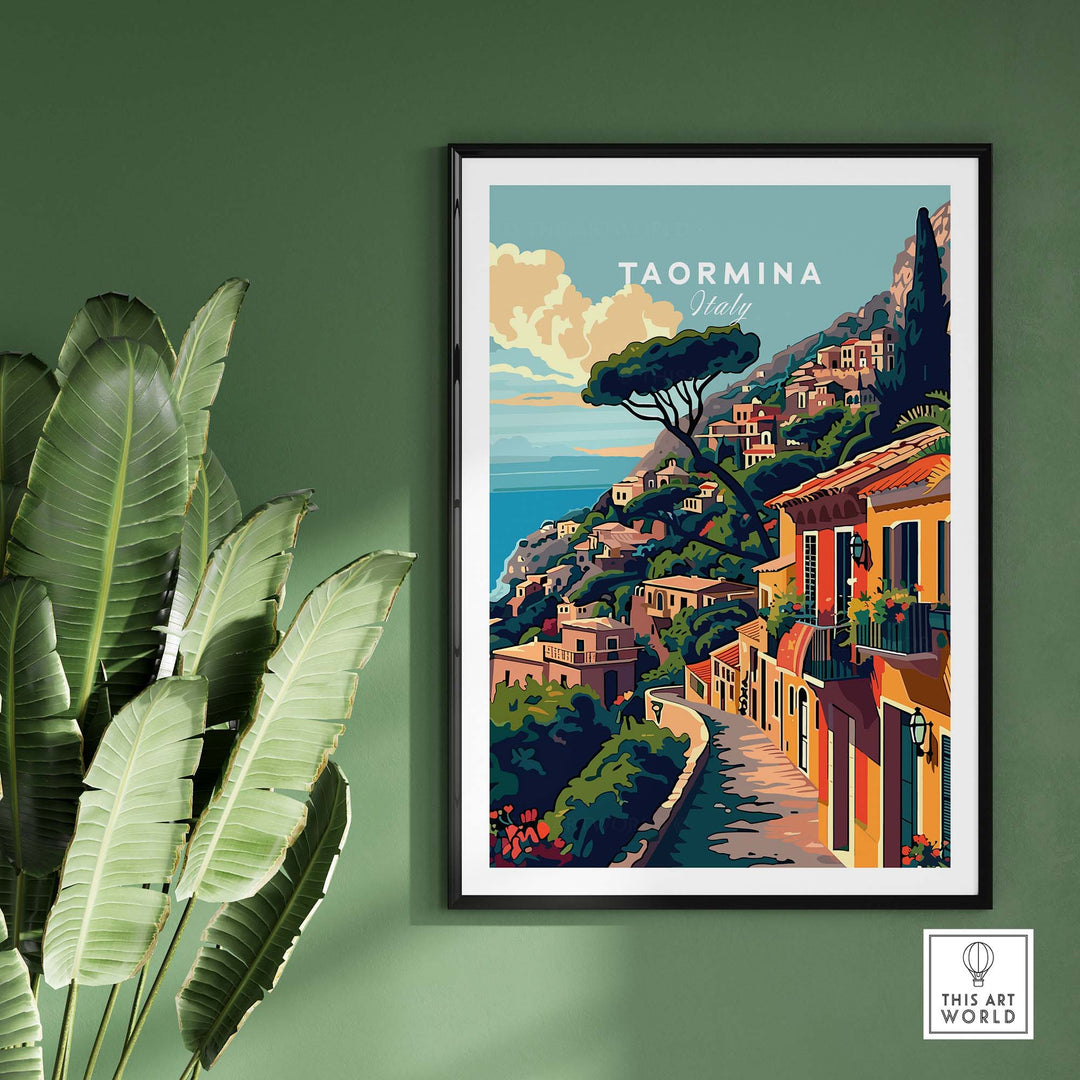 Taormina Travel Poster
