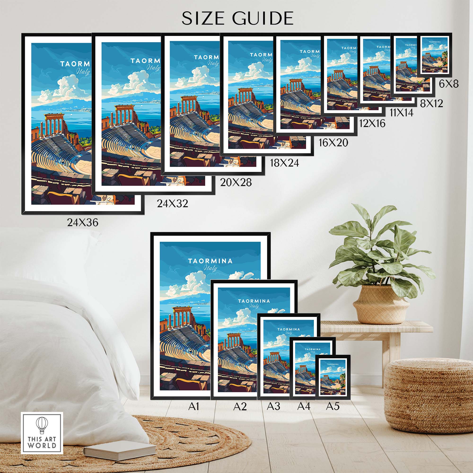 Taormina Travel Print