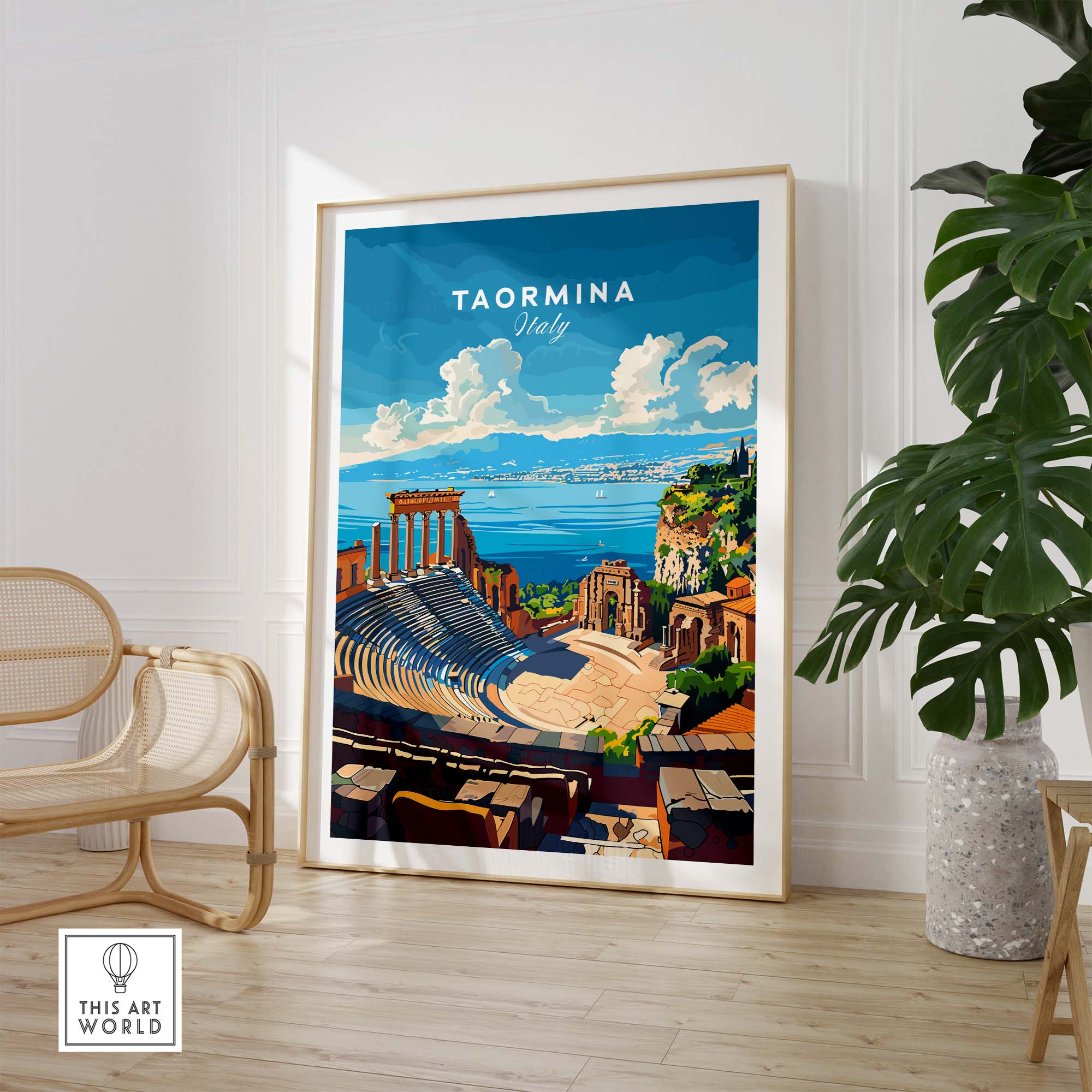 Taormina Travel Print