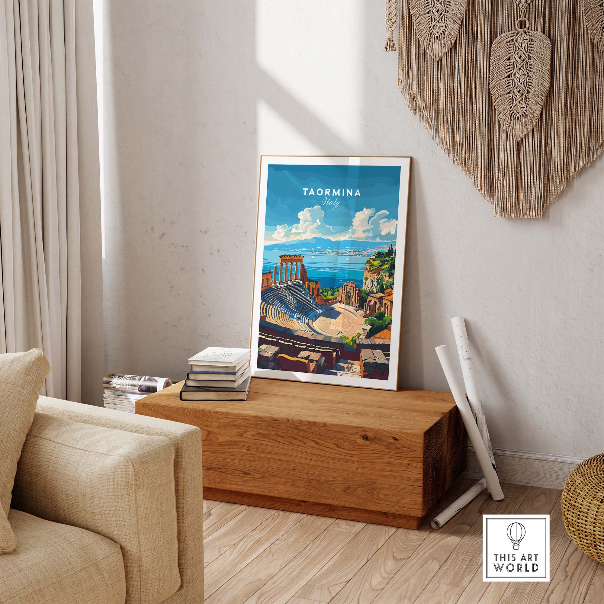 Taormina Travel Print