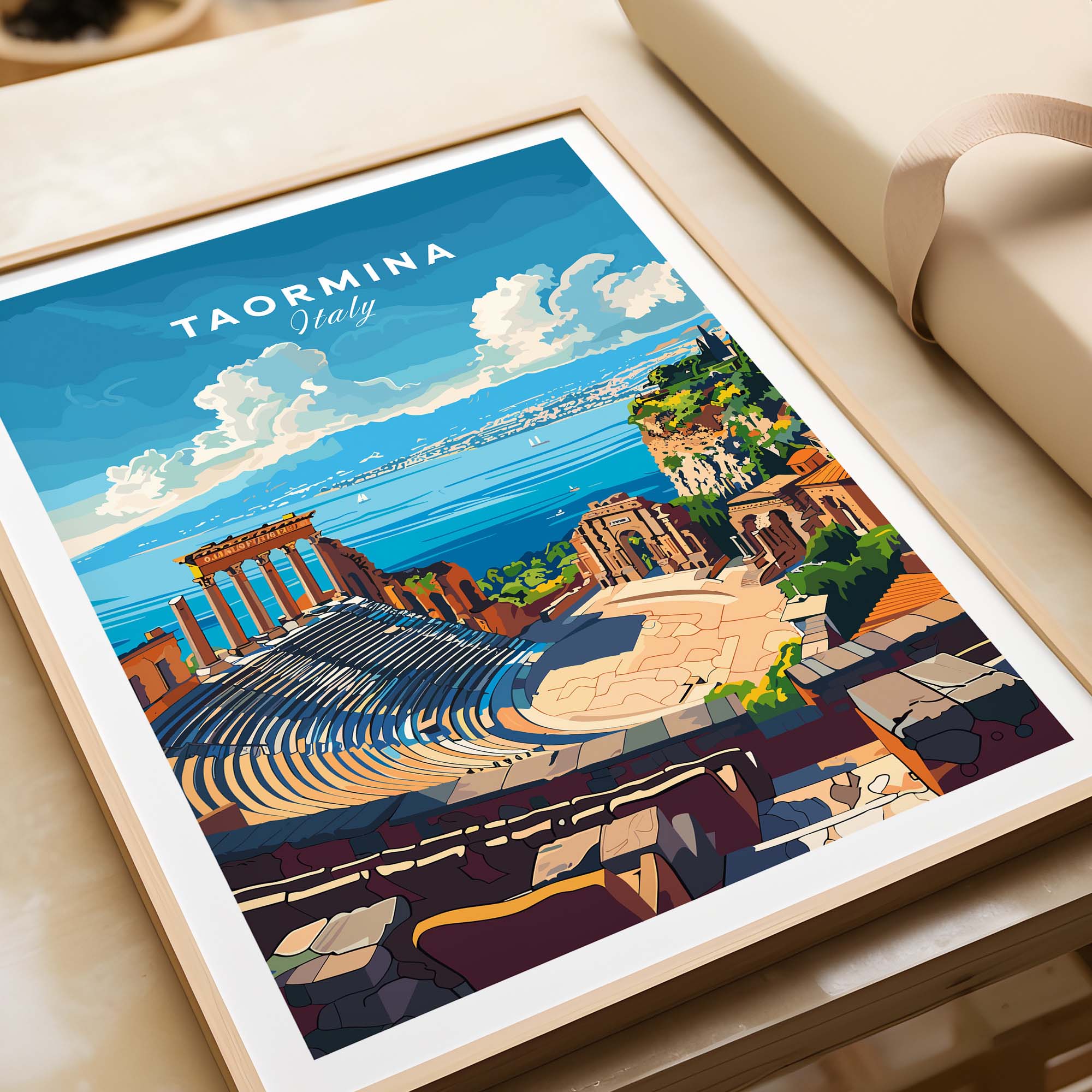 Taormina Travel Print