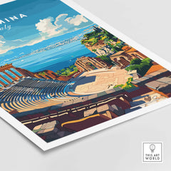 Taormina Travel Print