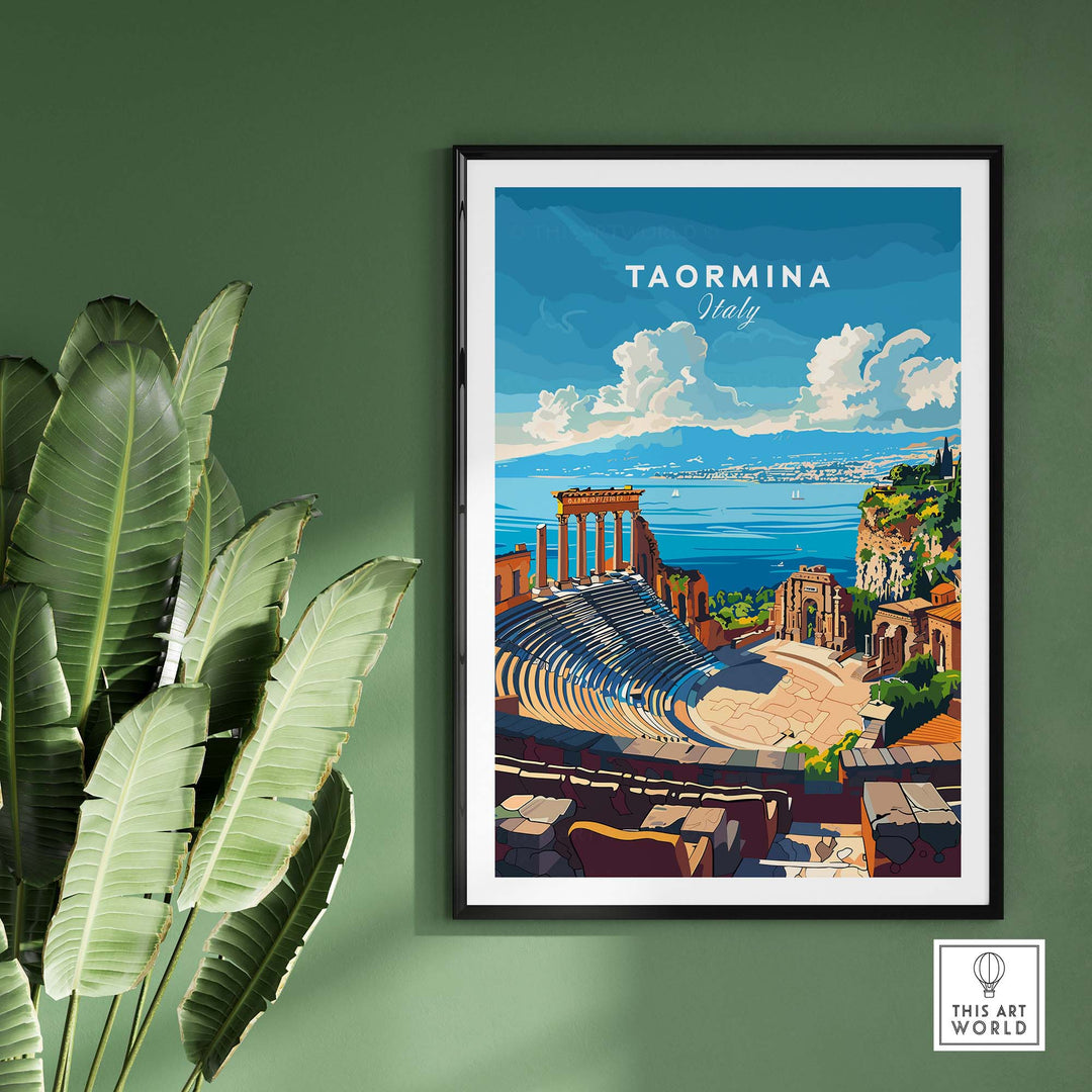 Taormina Travel Print
