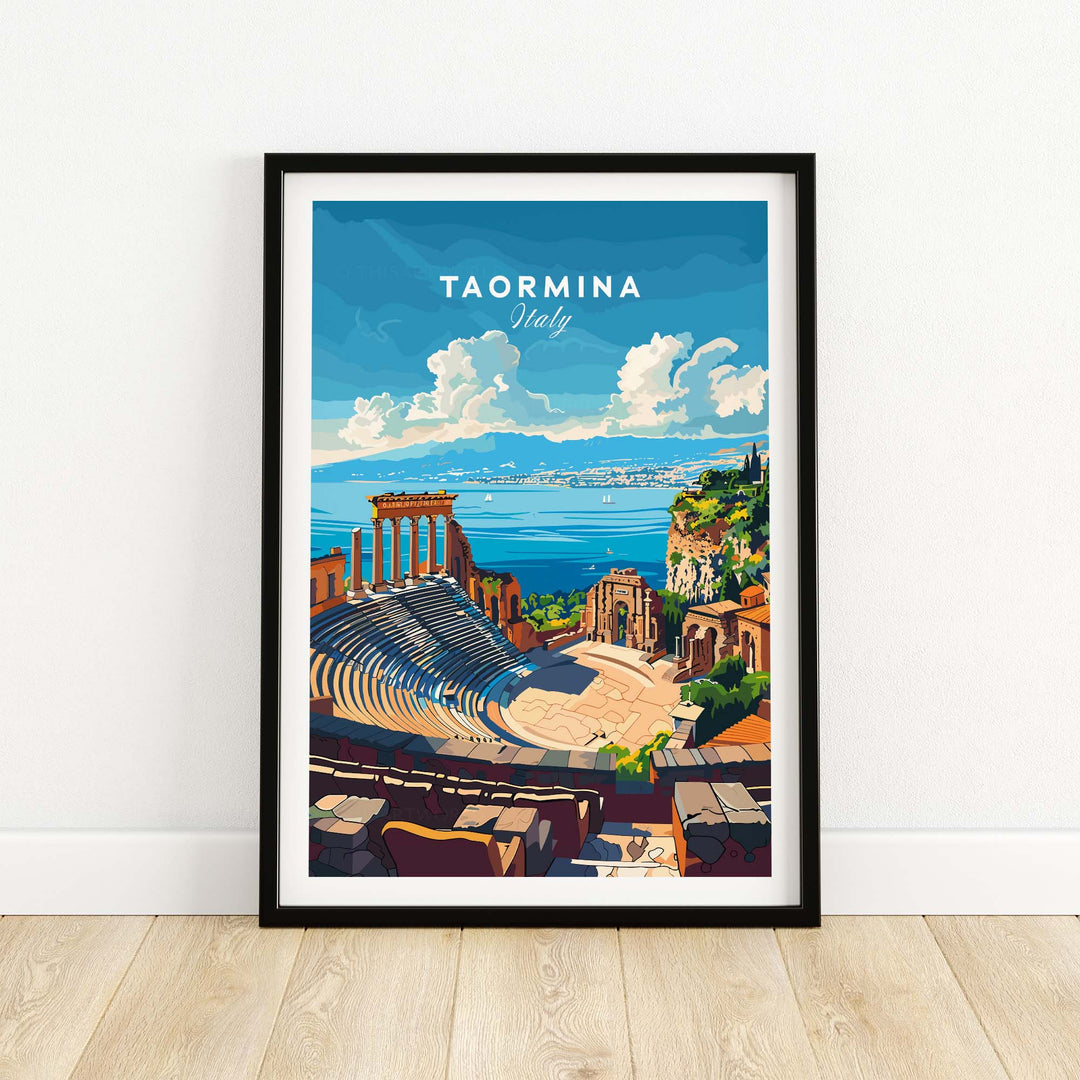 Taormina Travel Print