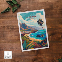 Tenerife - Canary Islands Art Print showcasing vibrant scenery and colors of Spain, perfect for travel lovers.
