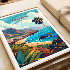 Tenerife - Canary Islands Art Print showcasing vibrant coastal scenery in Spain.