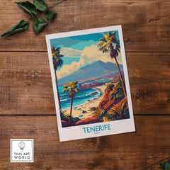 Tenerife Poster - Canary Islands showcasing vibrant landscapes and culture of Tenerife, Spain.