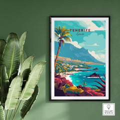 Tenerife - Wall Art Print - Canary Islands showcasing vibrant colors and stunning views of the Canary Islands.