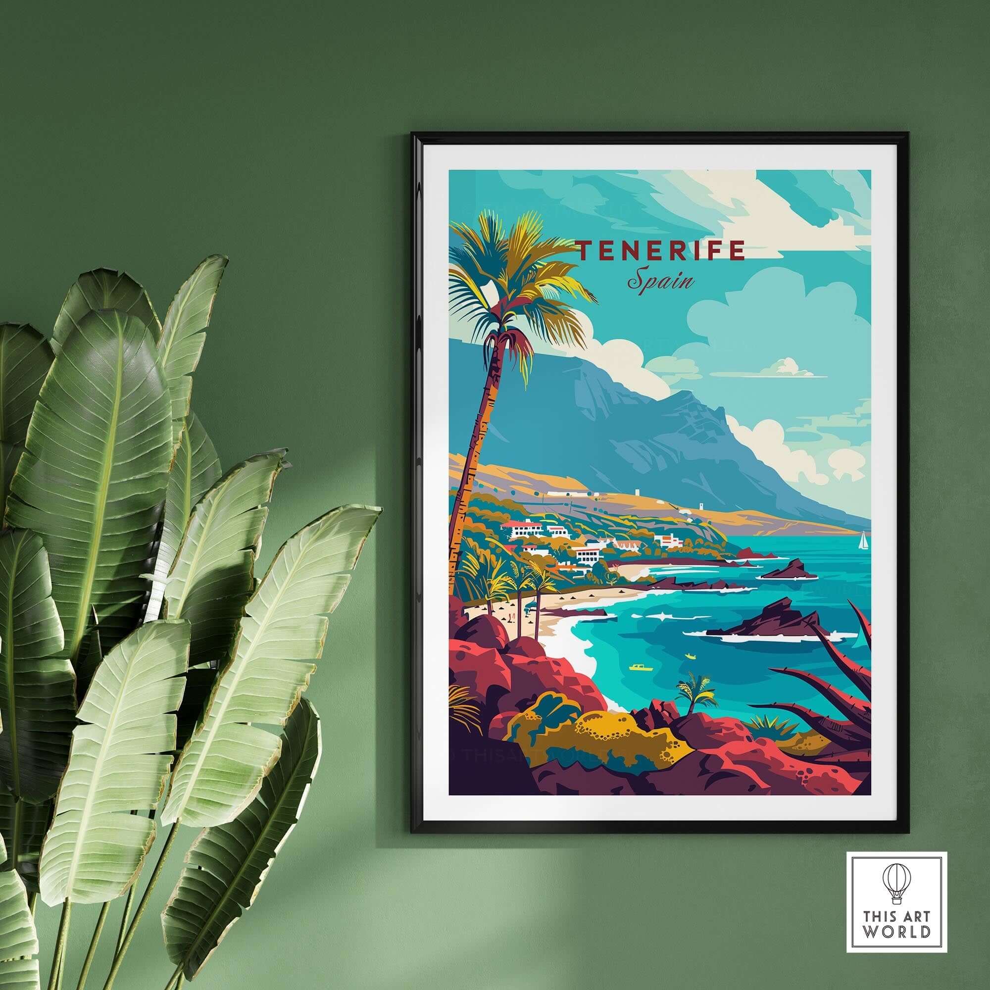 Tenerife - Wall Art Print - Canary Islands showcasing vibrant colors and stunning views of the Canary Islands.