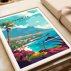 Tenerife - Wall Art Print - Canary Islands featuring vibrant colors and scenic views of the Spanish island.
