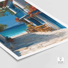 Thassos Poster | Greek Island Wall Decor featuring serene coastal views and vibrant landscapes.