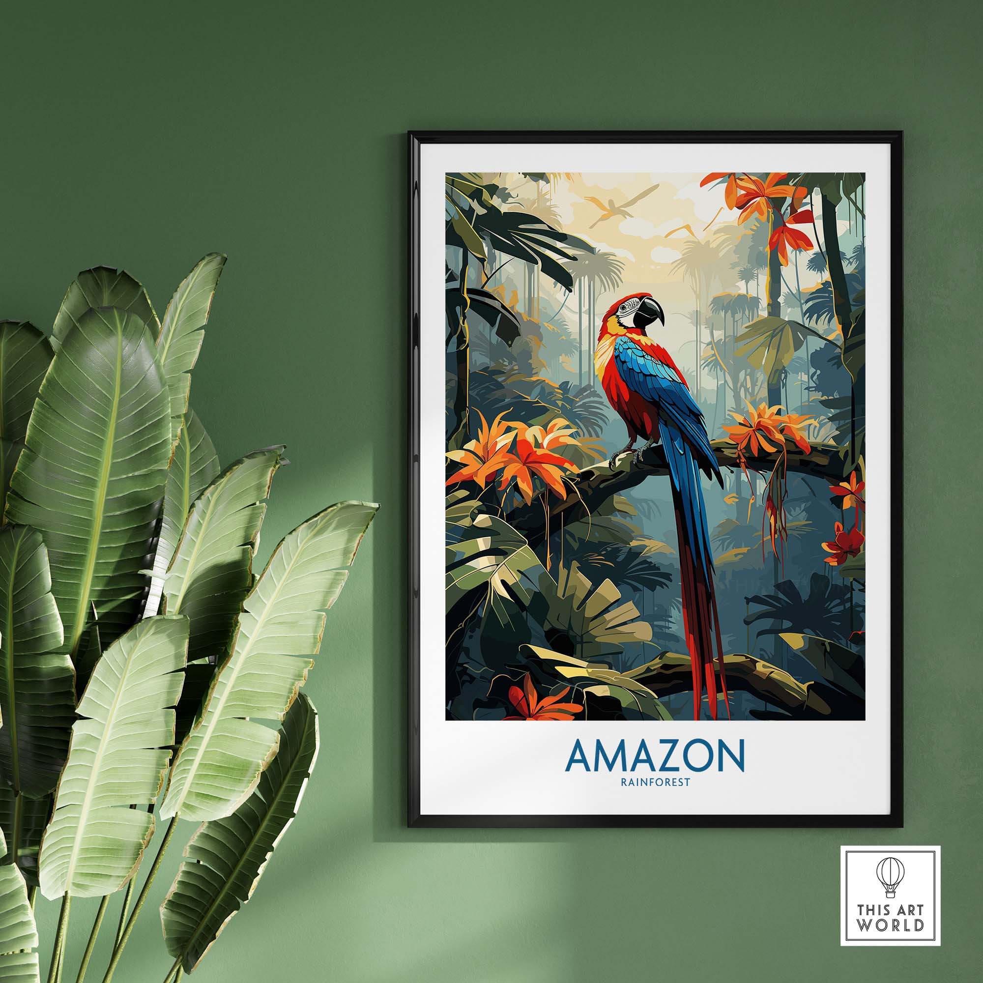 The Amazon Rainforest Poster part of our best collection or travel posters and prints - This Art World