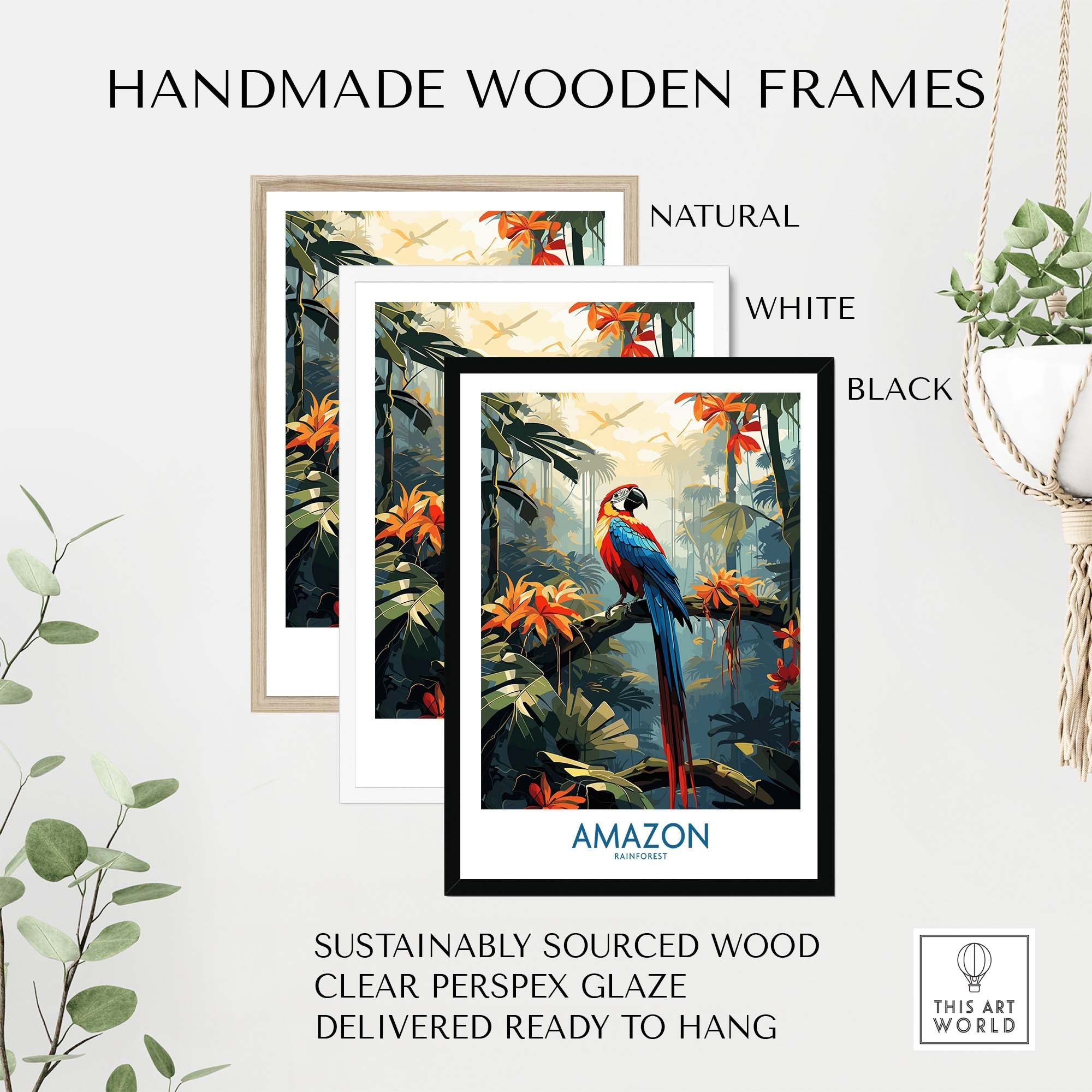 The Amazon Rainforest Poster part of our best collection or travel posters and prints - This Art World