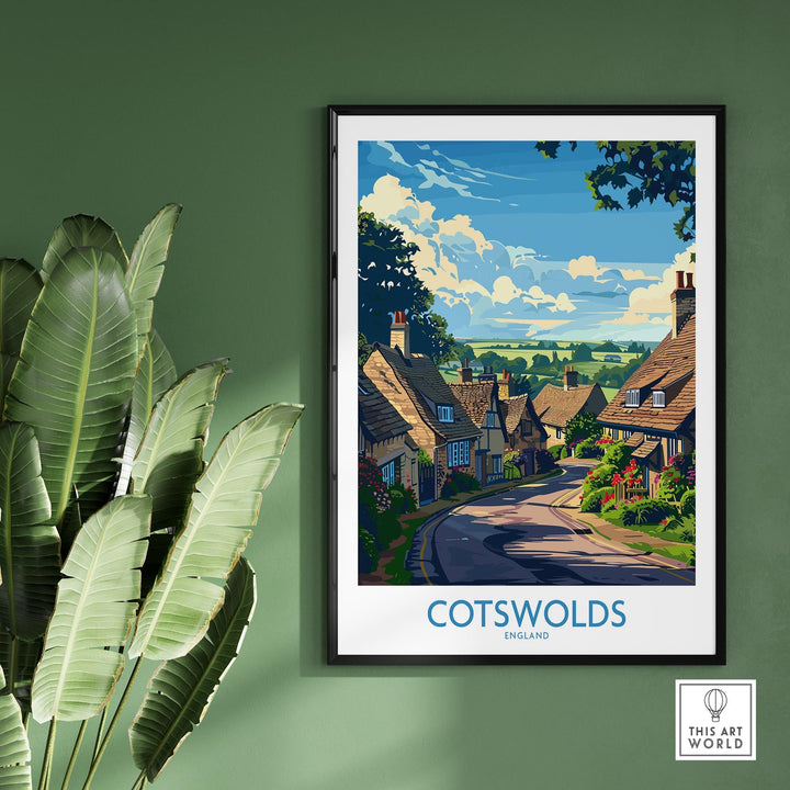 The Cotswolds Travel Poster - United Kingdom