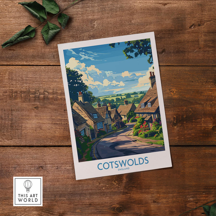 The Cotswolds Travel Poster - United Kingdom