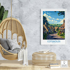 The Cotswolds Travel Poster - United Kingdom