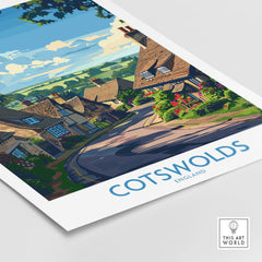 The Cotswolds Travel Poster - United Kingdom