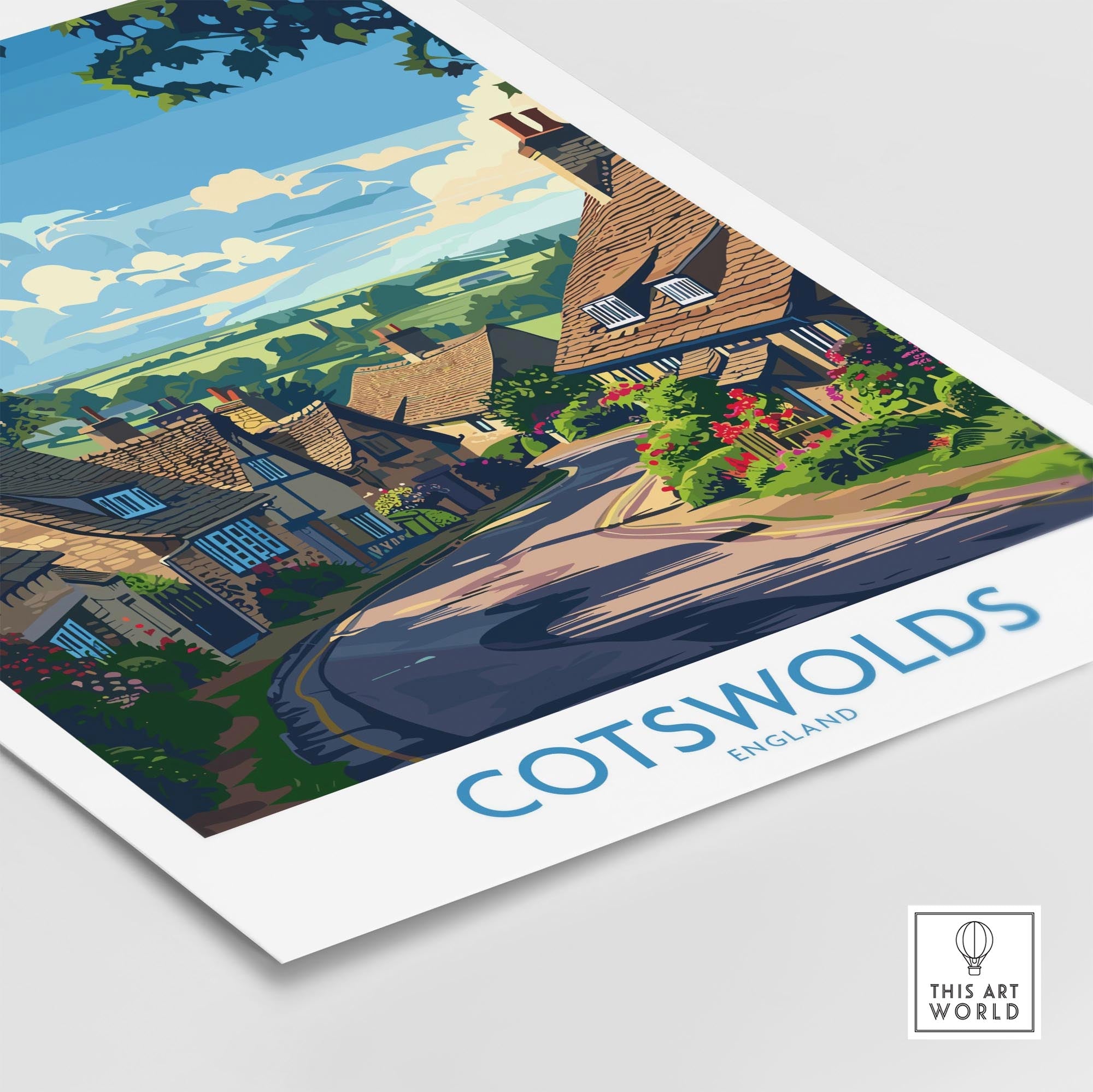 The Cotswolds Travel Poster - United Kingdom