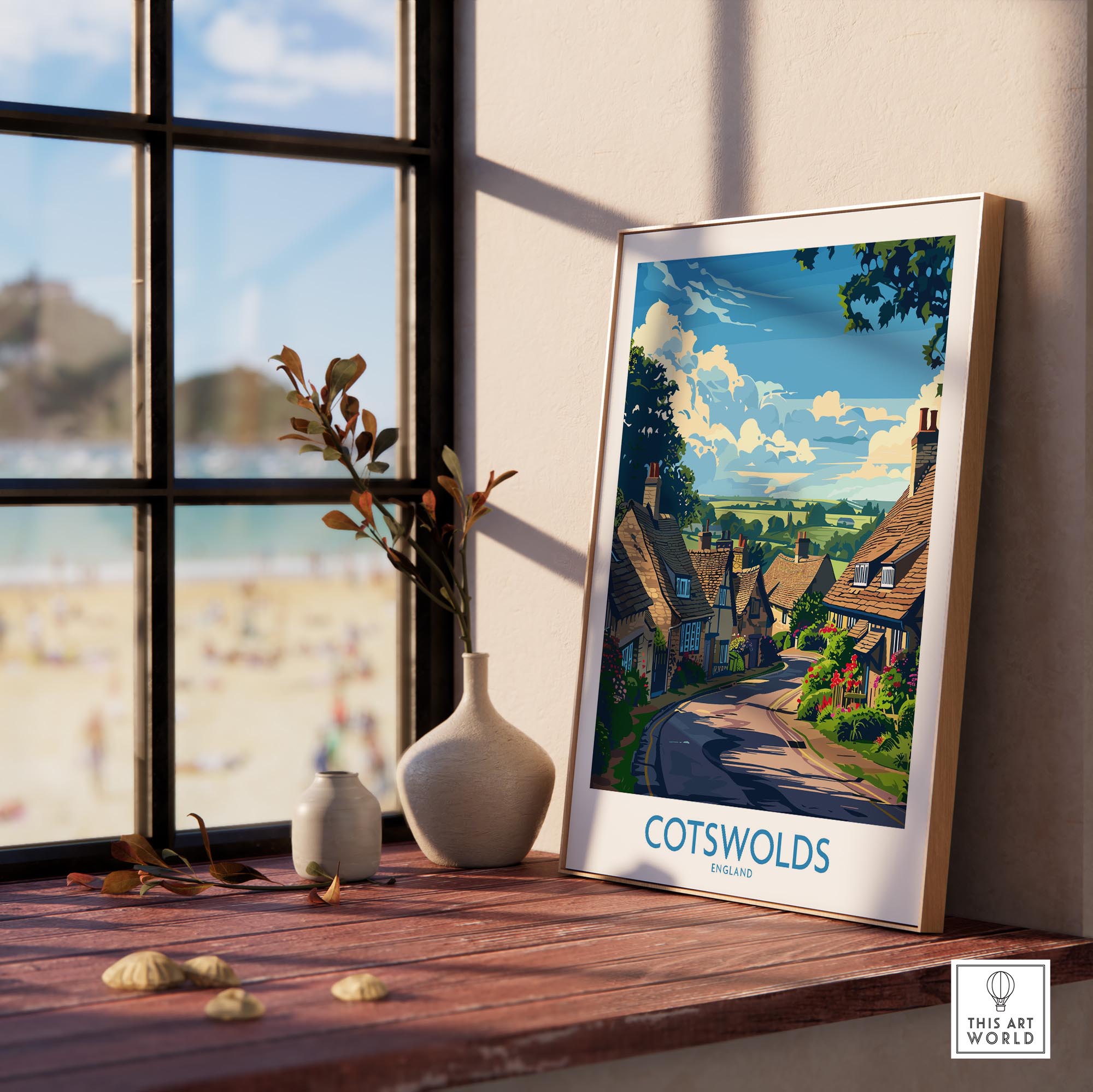 The Cotswolds Travel Poster - United Kingdom