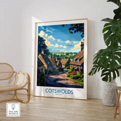 The Cotswolds Travel Poster - United Kingdom