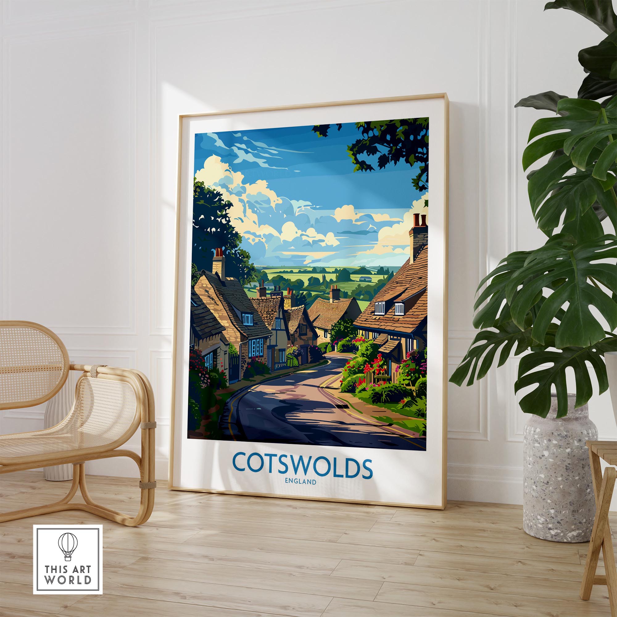 The Cotswolds Travel Poster - United Kingdom