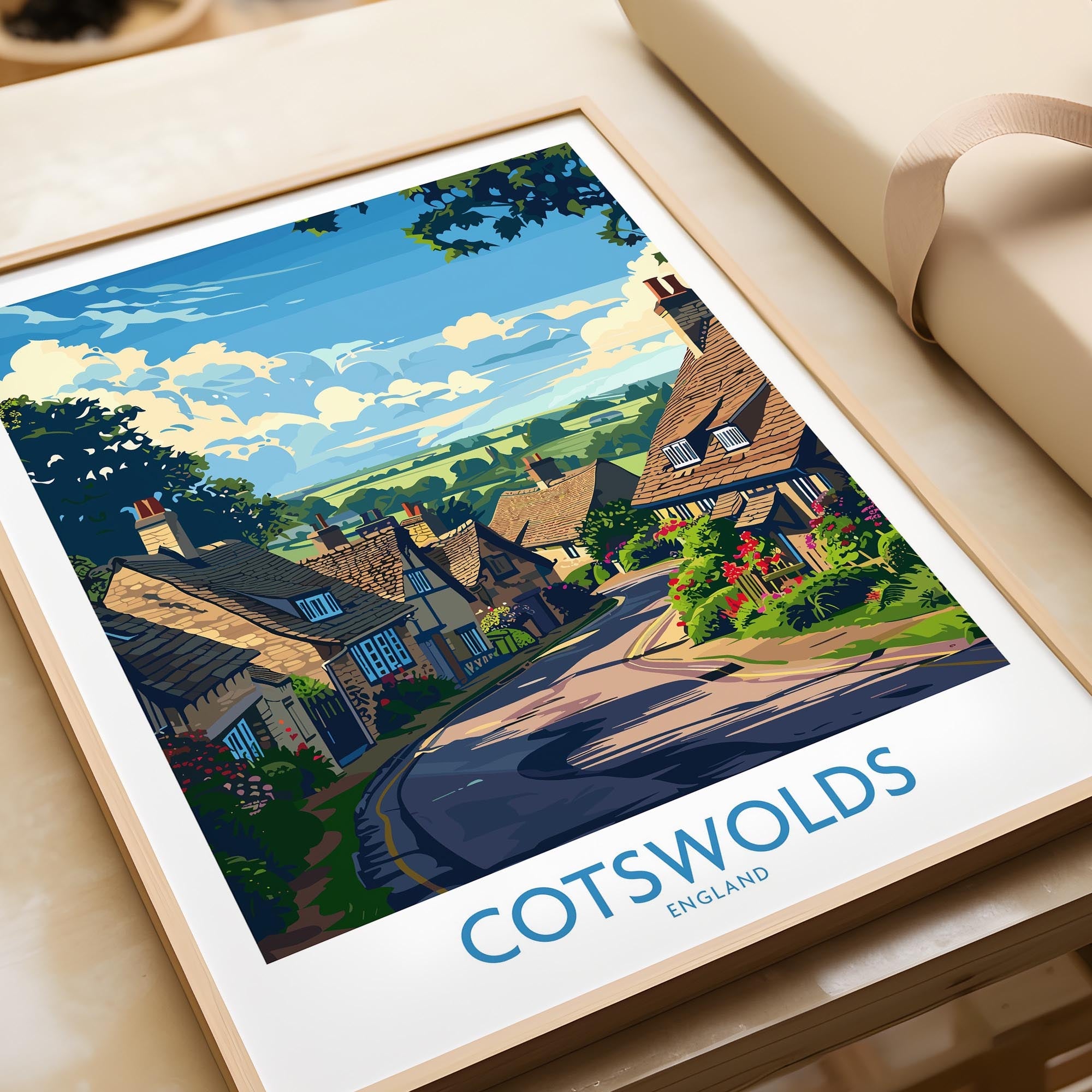 The Cotswolds Travel Poster - United Kingdom