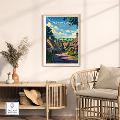 The Cotswolds Wall Art Print - United Kingdom Travel Poster